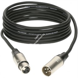 KLOTZ GRG1FM05.0 GREYHOUND готовый микрофонный кабель, никелированные разъемы Klotz XLR мама XLR папа, длина 5 м - фото 68071