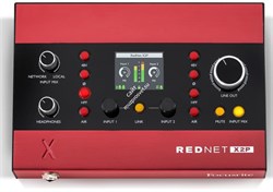 Focusrite Pro RedNet X2P Dante-интерфейс 2х2, 2 предусилителя Red Evolution, линейный стерео-выход, предусилитель для наушников - фото 68264