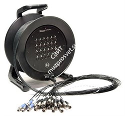 KLOTZ C20/4M30 мультикор на катушке, 20 входов XLR, 4 выхода XLR, разъемы Amphenol, длина 30 m - фото 68509