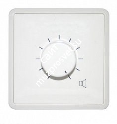 AMIS ATC24WVCE аттенюатор 24Вт, 100В трансформатор, 10 положений (белая анодированная панель) Евростандарт - фото 68919