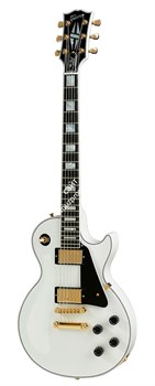 GIBSON CUSTOM LES PAUL CUSTOM ALPINE WHITE электрогитара с кейсом, цвет белый - фото 69619