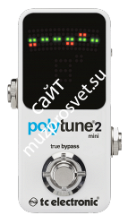 TC ELECTRONIC POLYTUNE 2 MINI педальный тюнер в уменьшенном корпусе - фото 70770