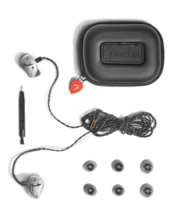 FENDER FXA5 PRO IEM- SILVER Внутриканальные наушники с двойным армированным сбалансированным массивом и бас портом - фото 72012