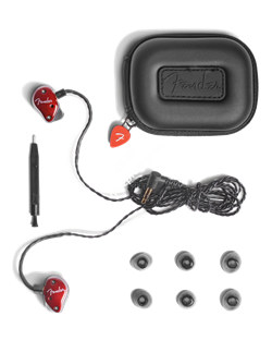 FENDER FXA6 PRO IEM- RED Внутриканальные наушники с 9,25мм драйвером, HDBA твиттером и бас портом - фото 72021