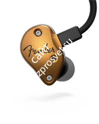 FENDER FXA7 PRO IEM- GOLD Внутриканальные наушники с 9,25мм драйвером, двумя HDBA твиттерами и бас портом - фото 72023