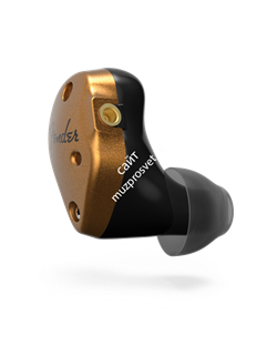 FENDER FXA7 PRO IEM- GOLD Внутриканальные наушники с 9,25мм драйвером, двумя HDBA твиттерами и бас портом - фото 72028