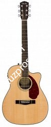 FENDER CC-140SCE NAT WC электроакустическая гитара, топ - массив ели, цвет натуральный, с кейсом - фото 73409