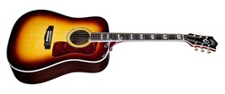 GUILD D-55E Dreadnought, Antique Burst электроакустическая гитара, цвет санберст, в комплекте кейс. - фото 73645