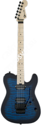 Charvel Pro-Mod San Dimas® Style 2 HH FR QM, Maple Fingerboard, Transparent Blue Burst Электрогитара Charvel, цвет сине-черный - фото 73842