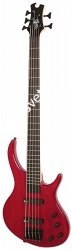 EPIPHONE Toby Deluxe-V Bass (gloss) TR бас-гитара 5-струнная, цвет красный - фото 74703