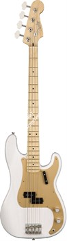 Fender American Original '50s Precision Bass®, Maple Fingerboard, White Blonde Бас-гитара с кейсом, цвет белый - фото 75498