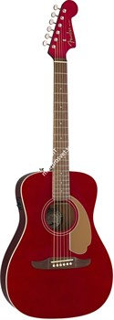 Fender Malibu Player CAR Электроакустическая гитара, цвет красный металлик - фото 75711