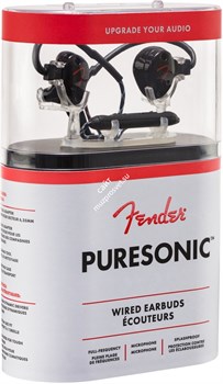FENDER PureSonic Wired earbud Black внутриканальные наушники с гарнитурой, цвет черный - фото 75811
