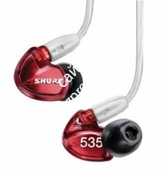 SHURE SE535LTD+BT1-EFS беспроводные внутриканальные Bluetooth наушники с тремя арматурными драйверами, цвет красный. - фото 76303