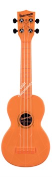 WATERMAN by KALA KA-SWF-OR Укулеле, форма корпуса - сопрано, материал - АБС пластик, цвет - флуоресцентный оранжевый, чехол - фото 76335