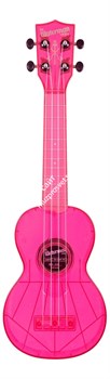 WATERMAN by KALA KA-SWF-PK Укулеле, форма корпуса - сопрано, материал - АБС пластик, цвет - флуоресцентный розовый, чехол - фото 76340