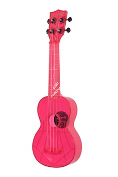 WATERMAN by KALA KA-SWF-PK Укулеле, форма корпуса - сопрано, материал - АБС пластик, цвет - флуоресцентный розовый, чехол - фото 76342