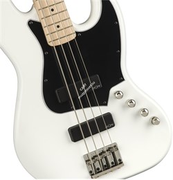 Squier Contemporary Active Jazz Bass® HH, Maple Fingerboard, Flat White бас-гитара с активными звукоснимателями НН, цвет белый - фото 76807