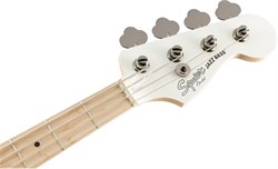 Squier Contemporary Active Jazz Bass® HH, Maple Fingerboard, Flat White бас-гитара с активными звукоснимателями НН, цвет белый - фото 76808