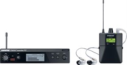SHURE P3TERA215CL K3E беспроводная система персонального мониторинга PSM300 с наушниками SE215, частоты 606-630 MHz - фото 77259