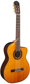 TAKAMINE GC5CE NAT классическая электроакустическая гитара, топ из массива ели, цвет натуральный, нижняя дека и обечайка - махог - фото 77452