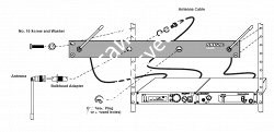 SHURE UA440 комплект для вывода антенн на переднюю панель (ULX) - фото 78438