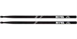 VIC FIRTH NOVA NROCKB барабанные палочки ROCK с деревянным наконечником, цвет черный, орех, длина 16 5/8', диаметр 0,630' - фото 78493