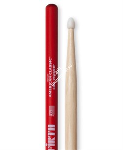 VIC FIRTH AMERICAN CLASSIC® 5BN -- nylon tip w/ VIC GRIP барабанные палочки, орех, нейлоновый наконечник - фото 78984