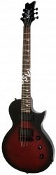 KRAMER ASSAULT 220 FLAMETOP RED SATIN BLACKBURST электрогитара, цвет тёмно-красный санбёрст - фото 81370