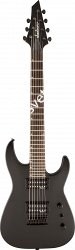 JACKSON JS22-7 DINKY SATIN BLACK семиструнная электрогитара, цвет чёрный матовый - фото 81789