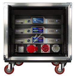 Crown Empty VRACK4x3500HD Рэк туровый для 3-х усилителей IT4x3500HD, дистрибьютор питания, коммутационная панель - фото 82982