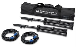HK AUDIO K&M Stereo Stand Add On for L.U.C.A.S. Nano 600 Series набор аксессуаров, включает стойки, кабели и сумку - фото 83108
