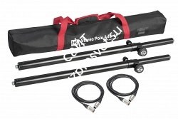 HK AUDIO K&M Stereo Pole Add On M20 XLR набор аксессуаров для серий PR:O, Linear3, Linear5, стойки, кабели и сумка - фото 83109