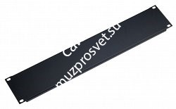 K&M 49424-000-55 заглушка рэковая глухая на 4 юнита, алюминий 1,5 мм, цвет чёрный - фото 83159