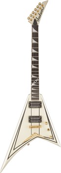 JACKSON PRO SERIES RRT-3 IVORY W/ BLACK PINSTRIPES электрогитара цвет белый с черными линиями - фото 83855