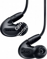 SHURE SE846-K-EFS наушники внутриканальные (наушники вставные), трехполосные, с четырьмя драйверами, цвет черный - фото 84883