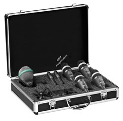 AKG Drum Set Concert I комплект микрофонов для ударной установки: 1 х D112 MkII + 2 x C430 + 4 x D 40 - фото 85206