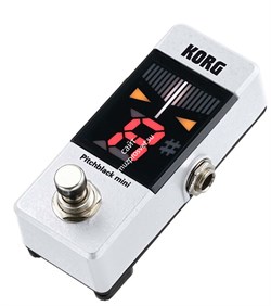 KORG PitchBlack PB-mini WH миниатюрный хроматический напольный тюнер, цвет белый - фото 85284