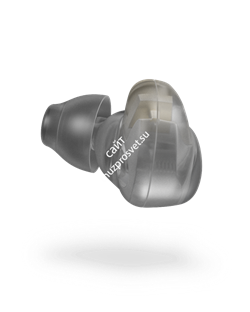 FENDER DXA1 PRO IEM- TRANSP CHARCOAL Внутриканальные наушники с 8,5мм драйвером (Titanium Micro Drivers) - фото 85734