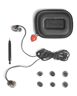 FENDER DXA1 PRO IEM- TRANSP CHARCOAL Внутриканальные наушники с 8,5мм драйвером (Titanium Micro Drivers) - фото 85738