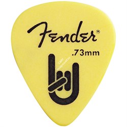 FENDER Rock-On Touring Picks, 351 Shape .73 MM, Yellow, 72 Count медиатор 0.73мм, цвет желтый (упакованы по 72 шт) - фото 86065