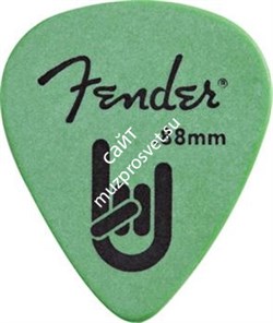 FENDER Rock-On Touring Picks, 351 Shape .88 MM, Surf Green, 72 Count медиатор 0.88мм, цвет бирюзовый (упакованы по 72 шт) - фото 86067