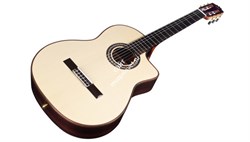 CORDOBA LUTHIER GK Pro Negra, классическая гитара, топ - ель, дека - палисандр, тембр блок - Fishman, жесткий влагозащитный кейс - фото 86164