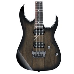 IBANEZ RG652LWFX-AGB Prestige, электрогитара, цвет натурального дерева с полупрозрачной черной окантовкой, жесткий кейс в компле - фото 86299