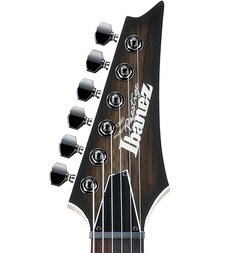 IBANEZ RG652LWFX-AGB Prestige, электрогитара, цвет натурального дерева с полупрозрачной черной окантовкой, жесткий кейс в компле - фото 86300