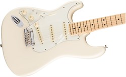 FENDER AM PRO STRAT LH MN OWT электрогитара American Pro Stratocaster, леворукая, цвет олимпик уайт, кленовая накладка гриф - фото 86475