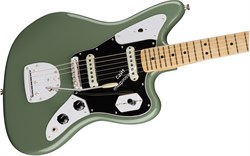 FENDER AM PRO JAGUAR MN ATO электрогитара American Pro Jaguar, цвет антик олив, кленовая накладка грифа - фото 86739