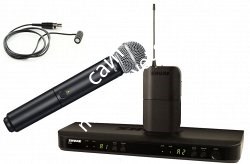 SHURE BLX1288E/W85 M17 662-686 MHz двухканальная радиосистема с петличным микрофоном WL185 и ручным передатчиком SM58 - фото 87032