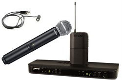 SHURE BLX1288E/W85 M17 662-686 MHz двухканальная радиосистема с петличным микрофоном WL185 и ручным передатчиком SM58 - фото 87033