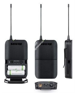 SHURE BLX14RE M17 662-686 MHz радиосистема с поясным передатчиком BLX1. Кронштейны для крепления в рэк в комплекте - фото 87065
